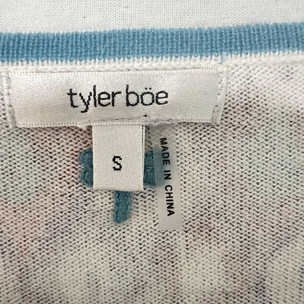 Tyler Boe Dolman Sleeve Sweater Cotton Cashmere Blend Size Small Geometric Aztec - Picture 4 of 12